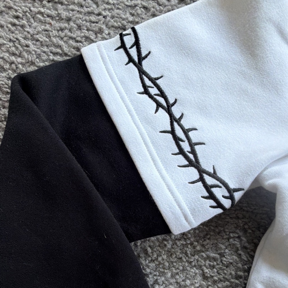 NWT Lurking Class Stallion Hoodie Mens M Black White Grim Reaper Horse Zumiez - Picture 4 of 11